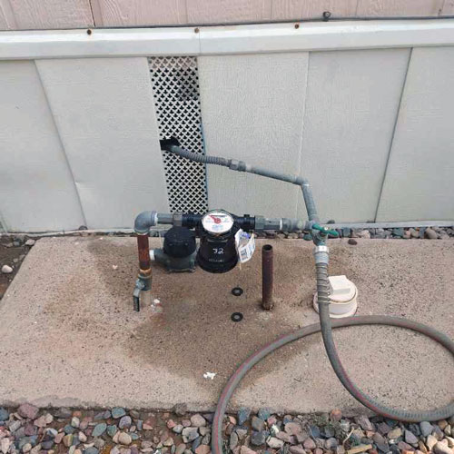 Above Ground Riser Configuration